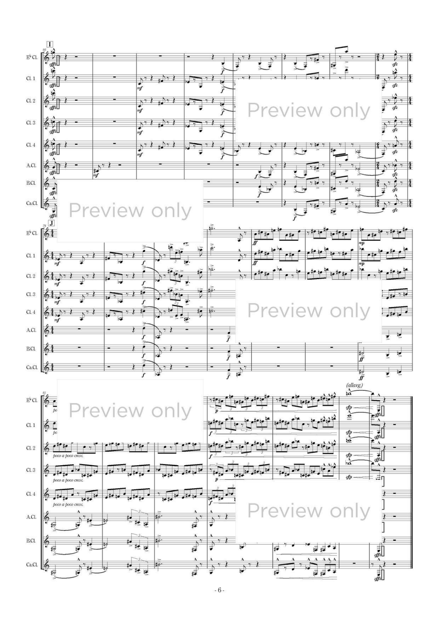 Stabat Mater - Clarinet Octet Clarinet Quartet scores gallery preview page 7