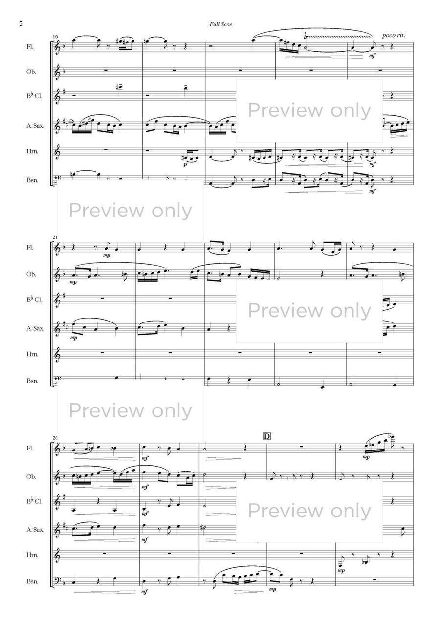 Antiques - Woodwind Sextet Chamber Music scores gallery preview page 3