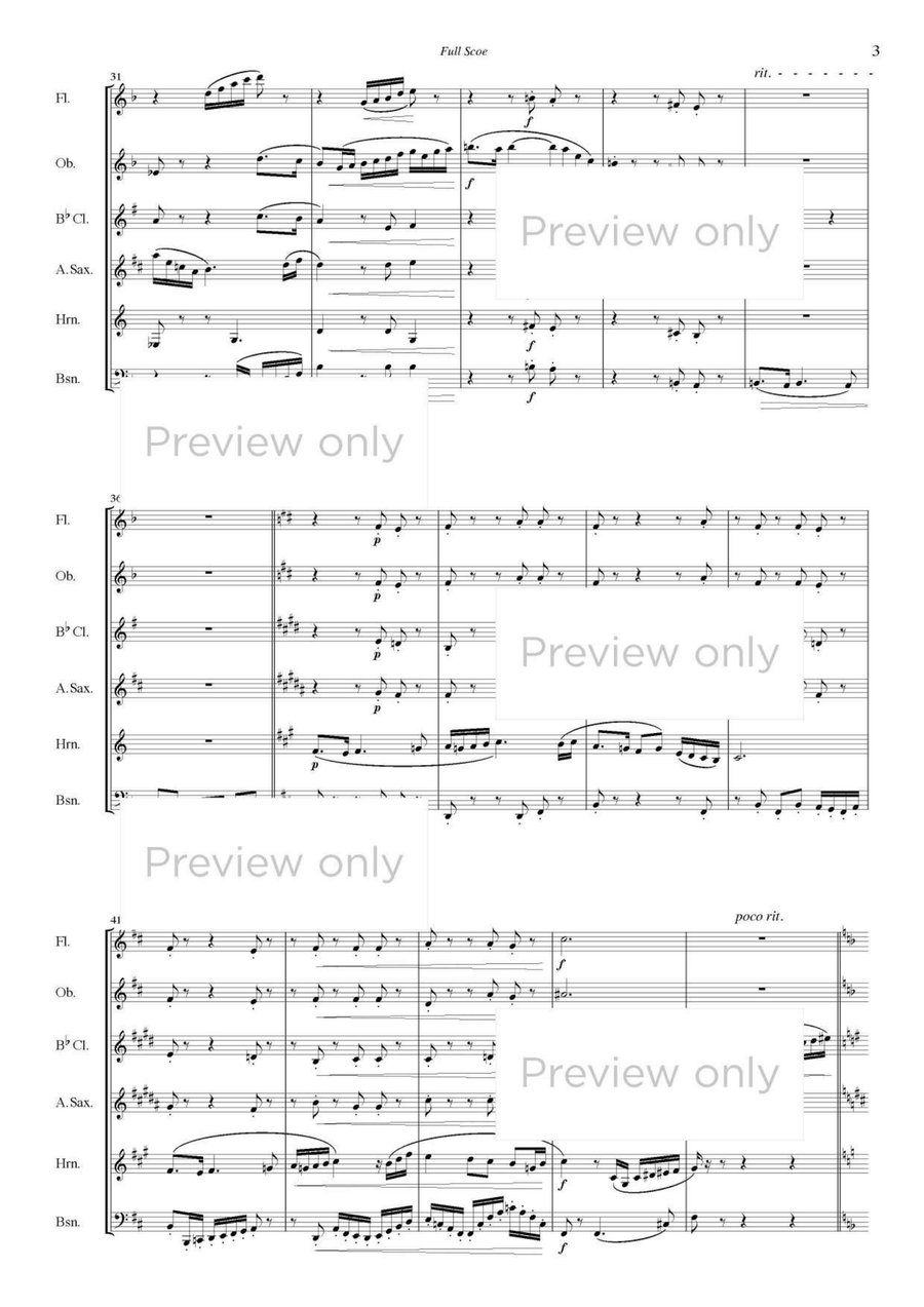 Antiques - Woodwind Sextet Chamber Music scores gallery preview page 4