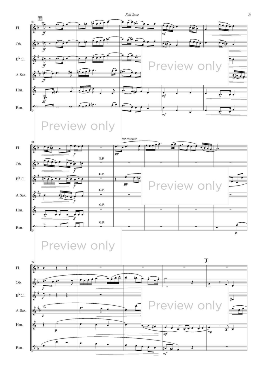 Antiques - Woodwind Sextet Chamber Music scores gallery preview page 6