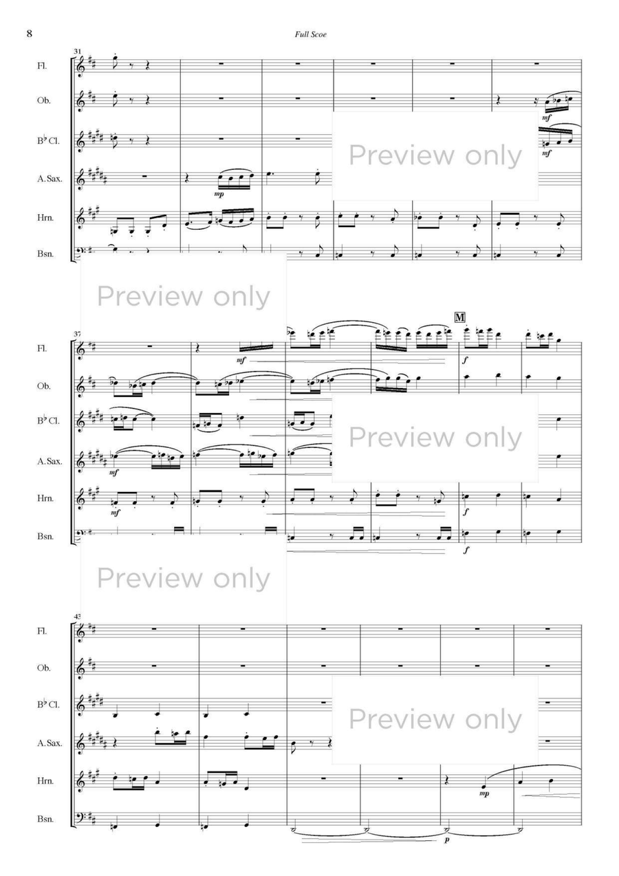 Antiques - Woodwind Sextet Chamber Music scores gallery preview page 9