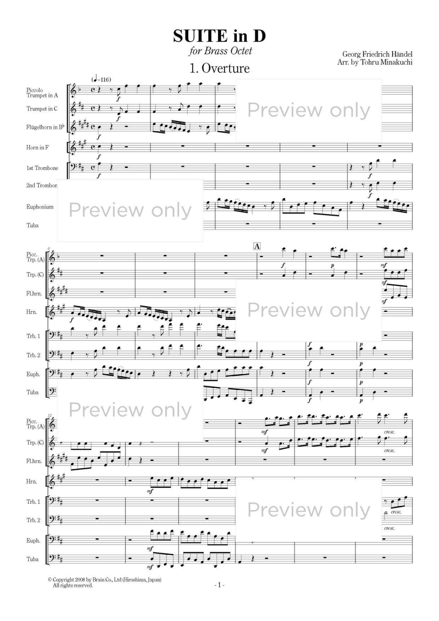 Suite in D - Brass Octet Suite in D - Brass Octet Euphonium scores gallery preview page 2