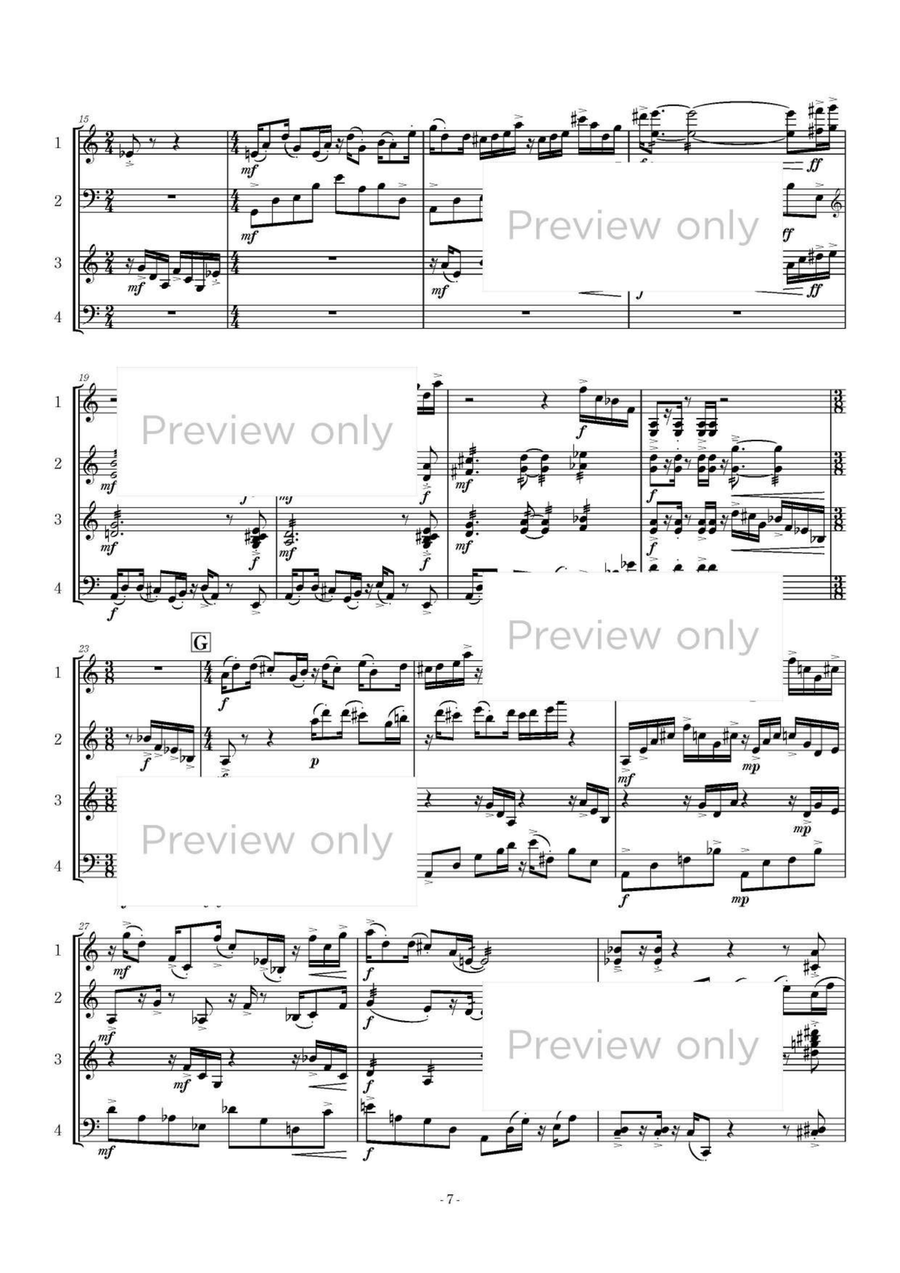 Foot Prints - Marimba Quartet 5-Octaves scores gallery preview page 8
