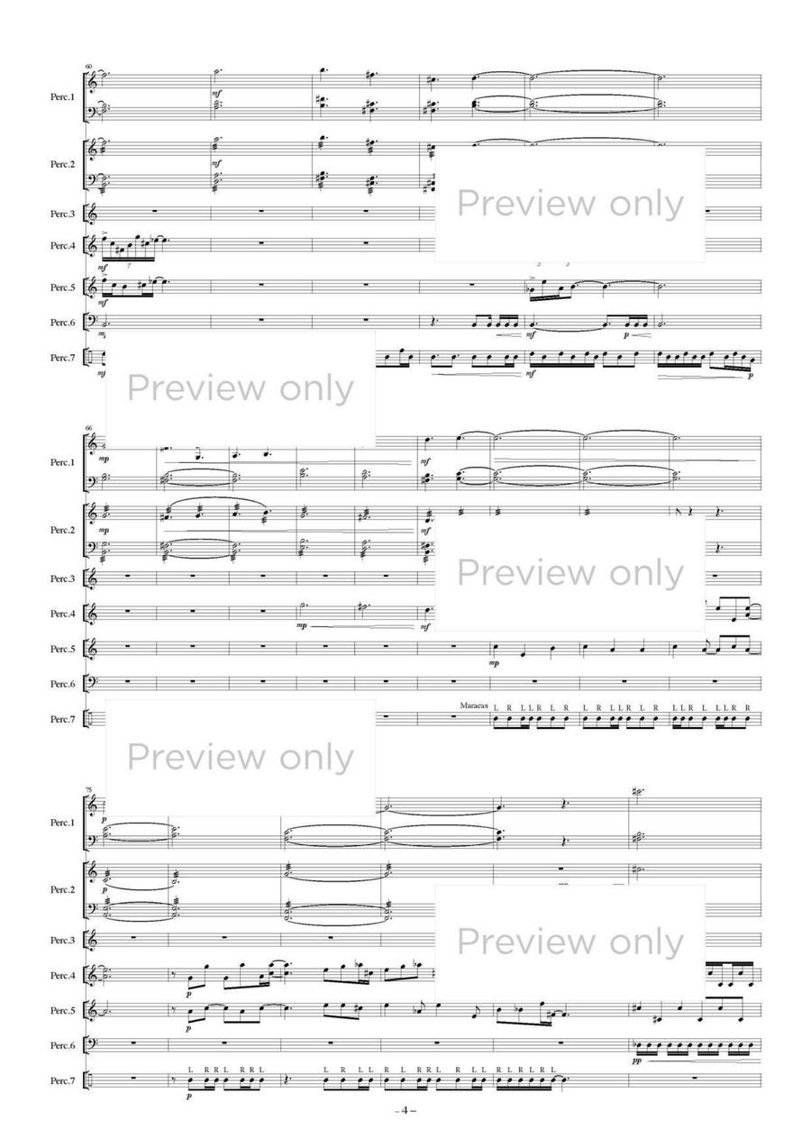 All the Birds return to Earth - Percussion Septet Chamber Music scores gallery preview page 5