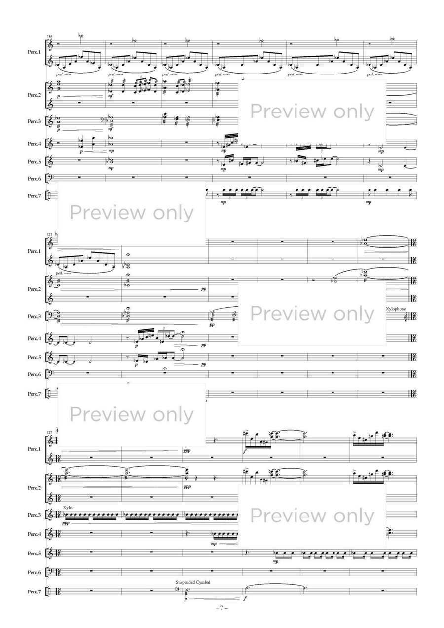 All the Birds return to Earth - Percussion Septet Chamber Music scores gallery preview page 8