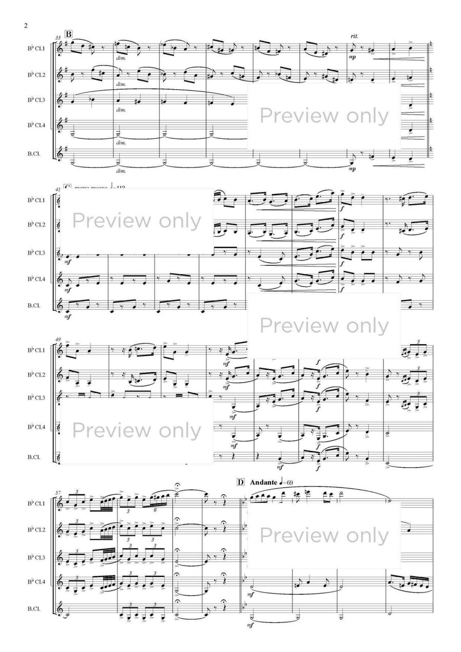 The Merry Widow Selections - Clarinet Quintet Clarinet Quintet scores gallery preview page 3