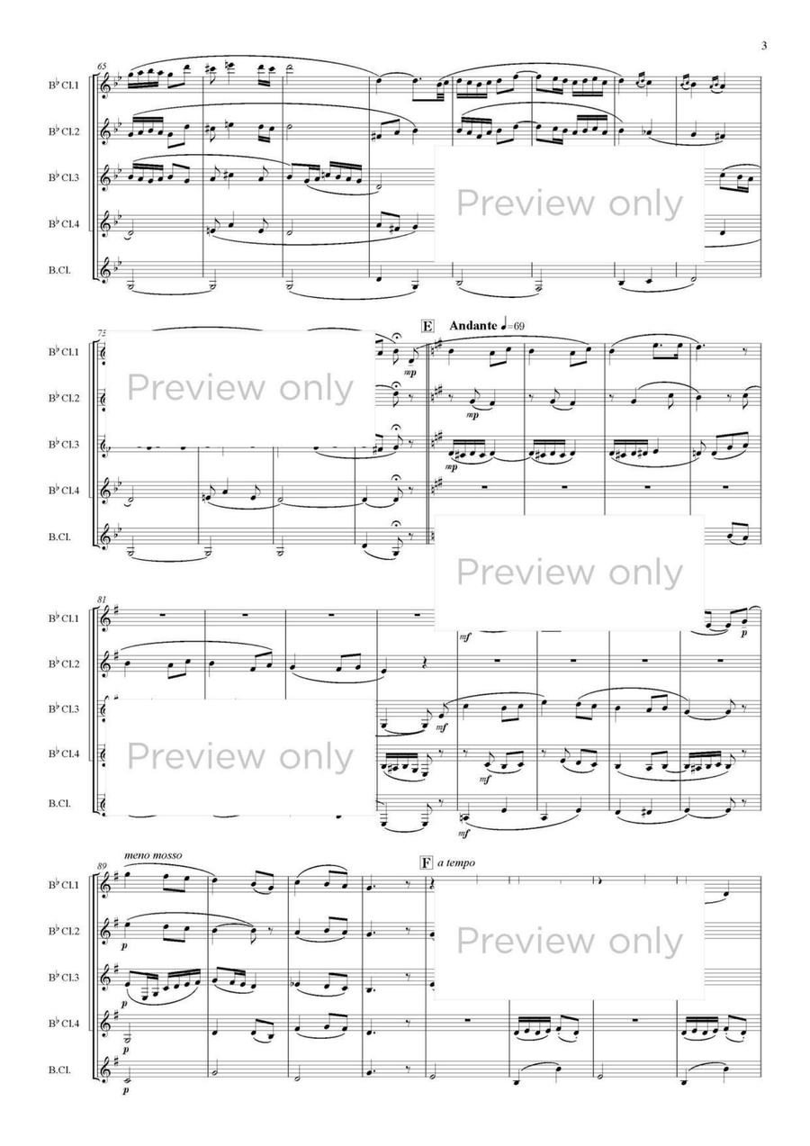 The Merry Widow Selections - Clarinet Quintet Clarinet Quintet scores gallery preview page 4