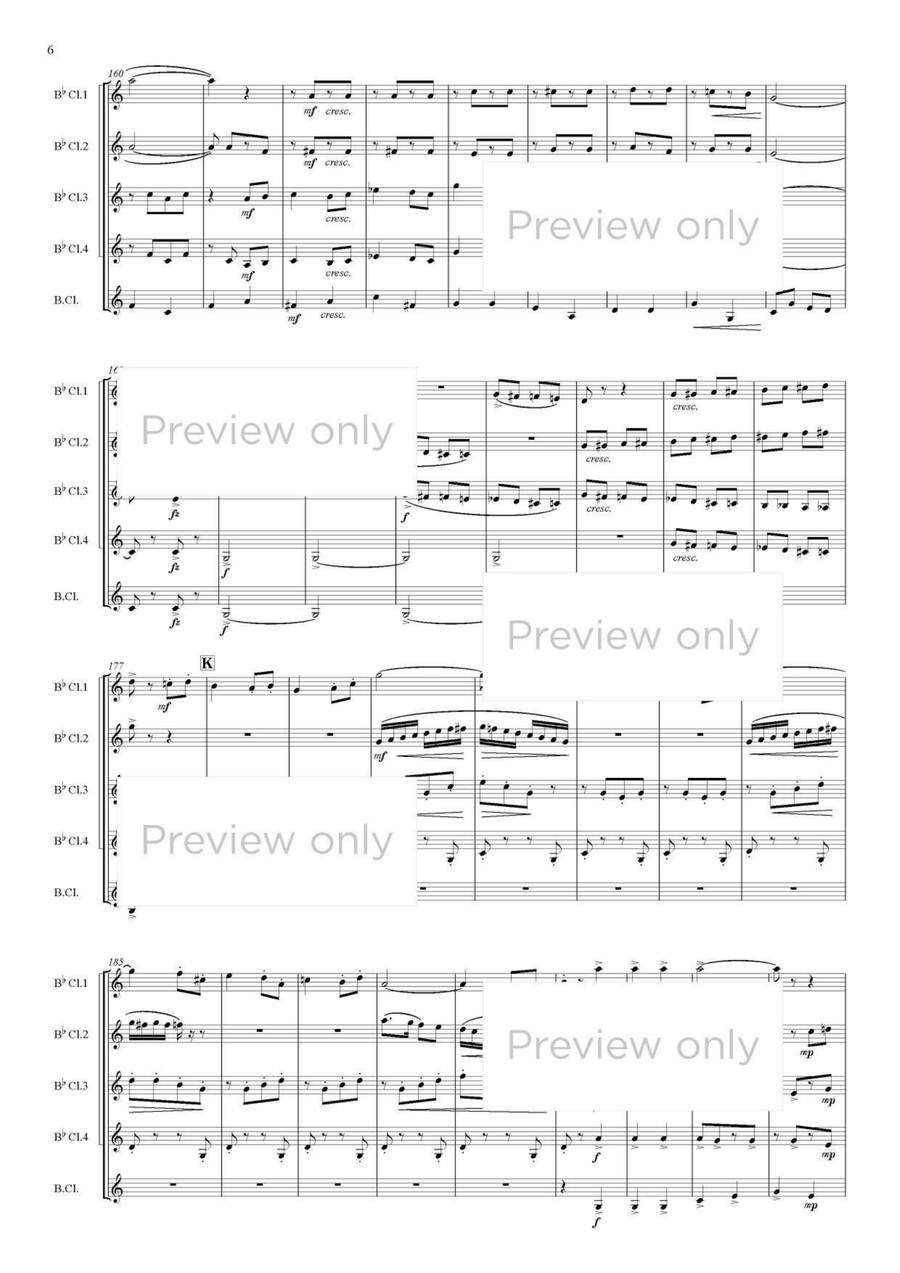 The Merry Widow Selections - Clarinet Quintet Clarinet Quintet scores gallery preview page 7