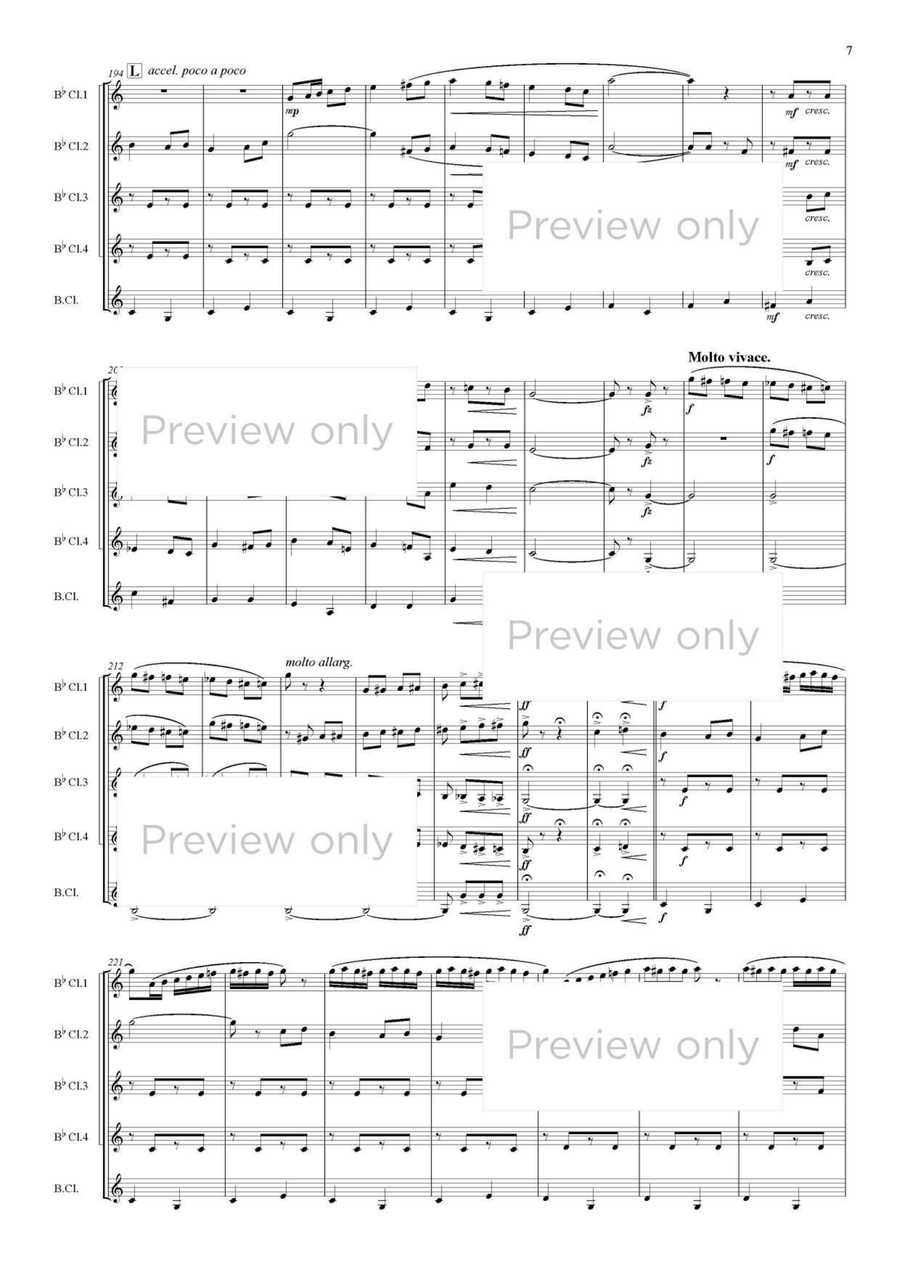 The Merry Widow Selections - Clarinet Quintet Clarinet Quintet scores gallery preview page 8
