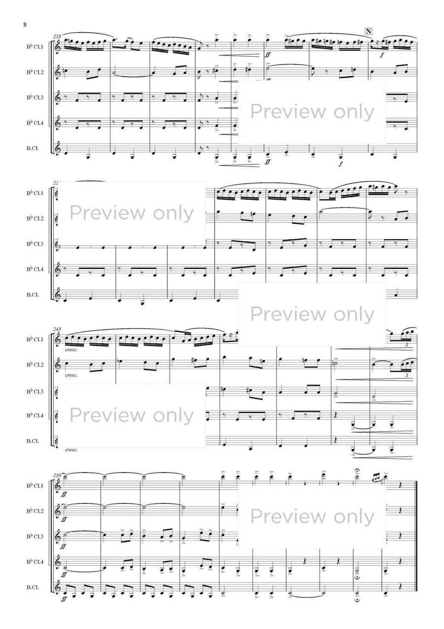 The Merry Widow Selections - Clarinet Quintet Clarinet Quintet scores gallery preview page 9