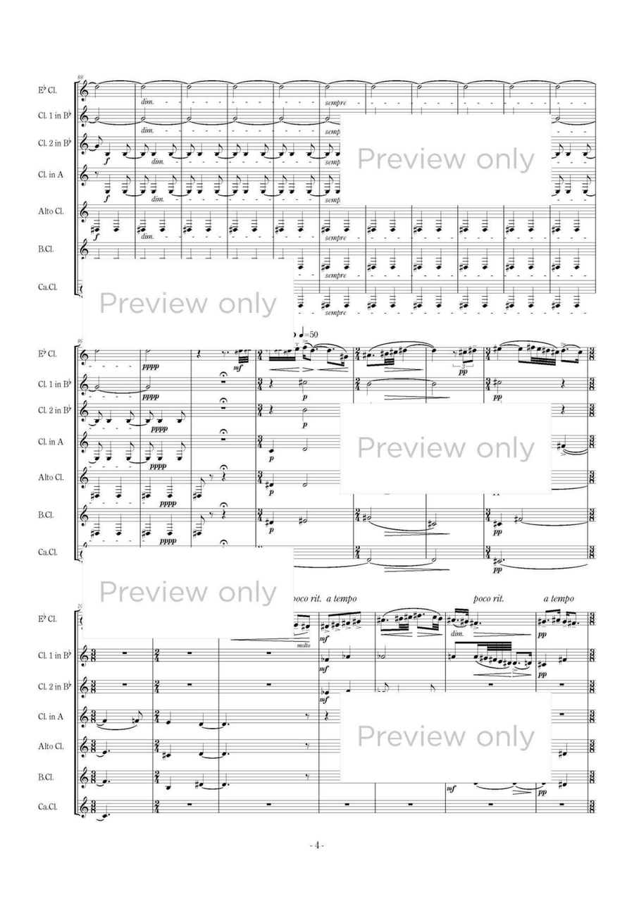 Allegro barbaro - Clarinet Septet Chamber Music scores gallery preview page 5