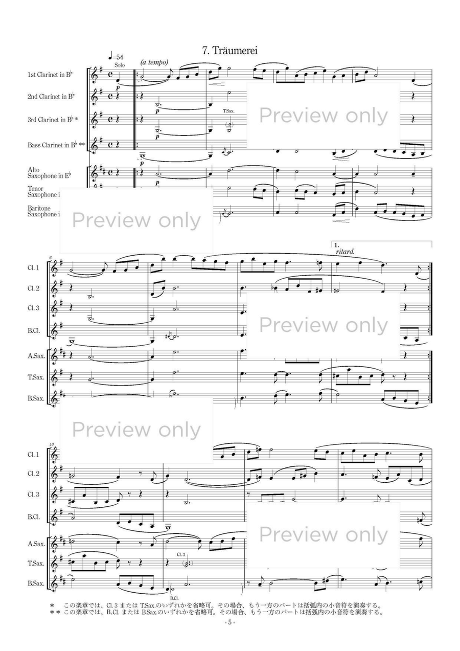 Kinderzenen - Woodwind Septet Chamber Music scores gallery preview page 6