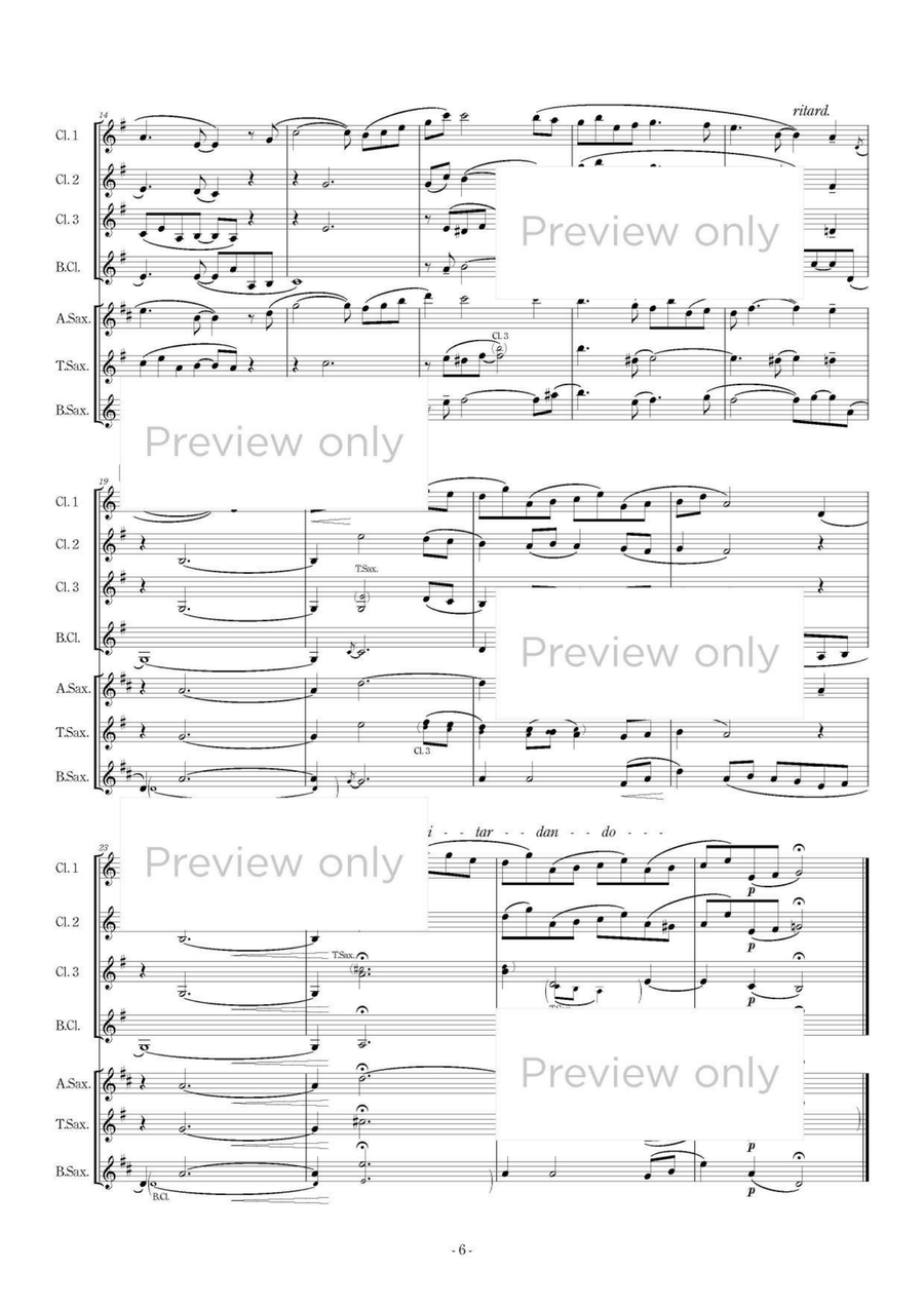 Kinderzenen - Woodwind Septet Chamber Music scores gallery preview page 7