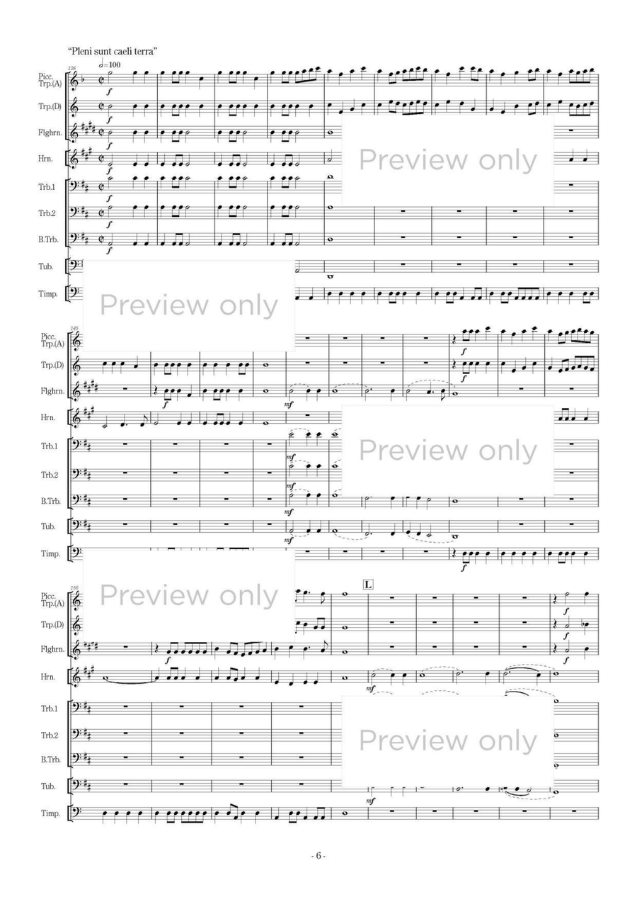 Te Deum - Brass Octet Te Deum - Brass Octet Flugelhorn scores gallery preview page 7