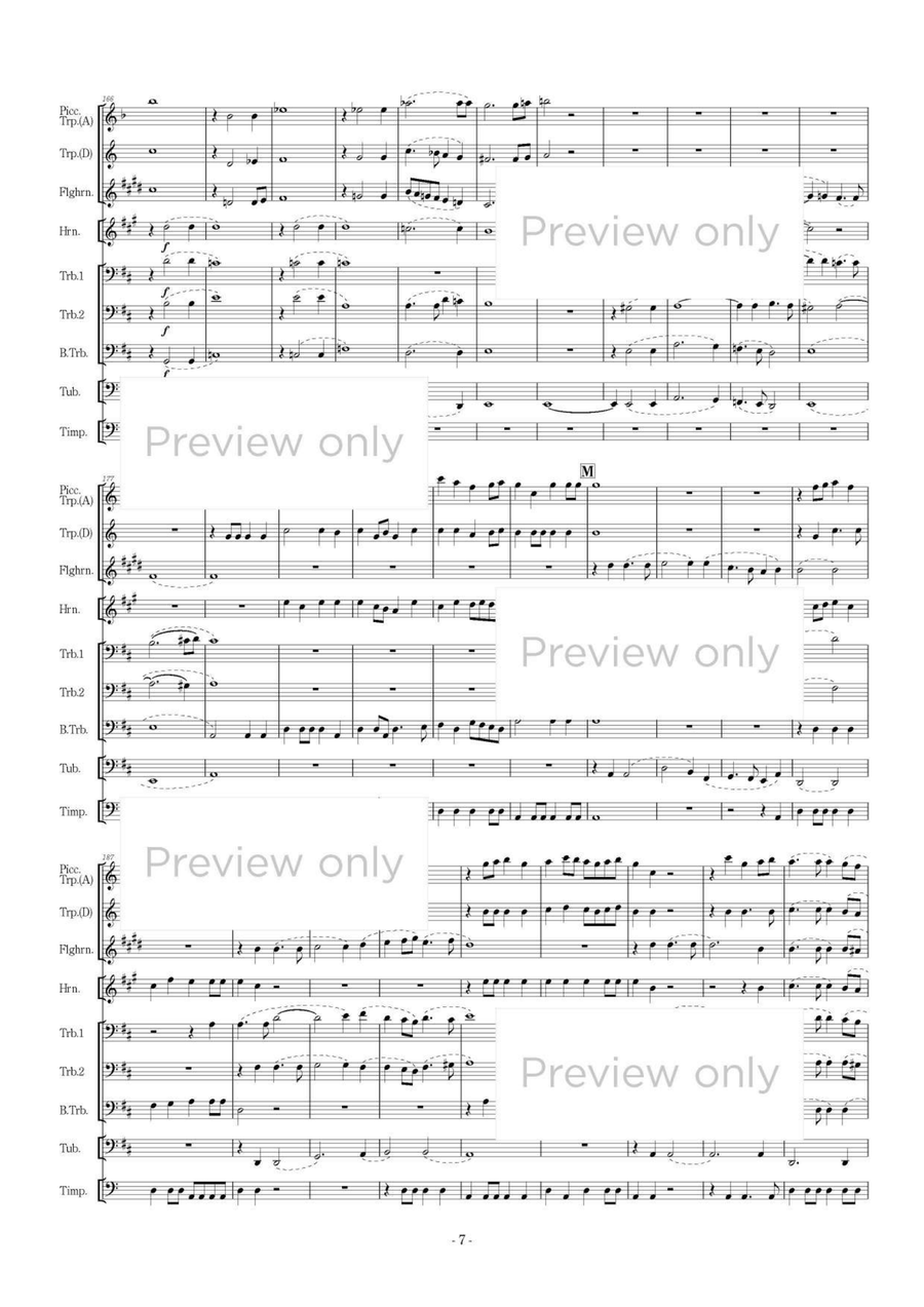 Te Deum - Brass Octet Te Deum - Brass Octet Flugelhorn scores gallery preview page 8