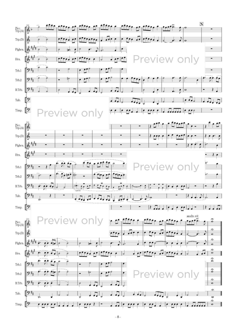 Te Deum - Brass Octet Te Deum - Brass Octet Flugelhorn scores gallery preview page 9