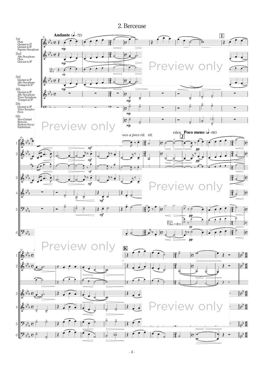Three Little Music - Mixed Chamber Wind Sextet Chamber Music scores gallery preview page 5