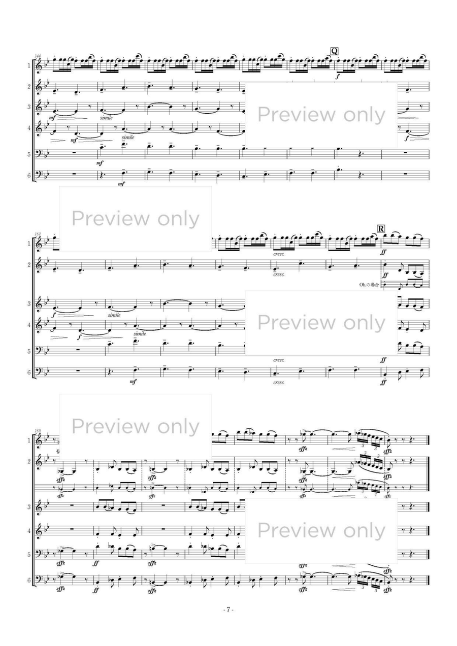 Three Little Music - Mixed Chamber Wind Sextet Chamber Music scores gallery preview page 8
