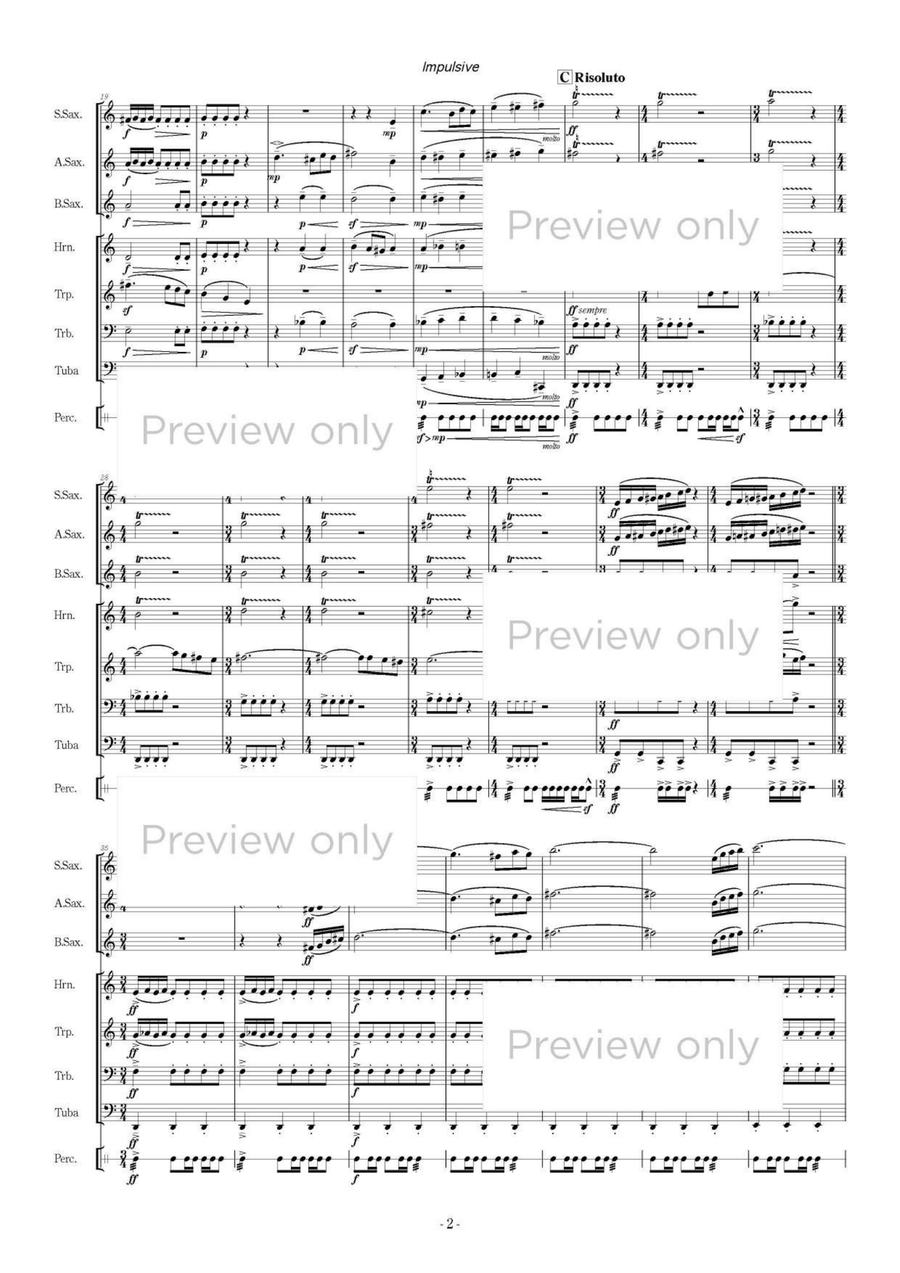 Impulsive - Wind & Percussion Octet Chamber Music scores gallery preview page 3