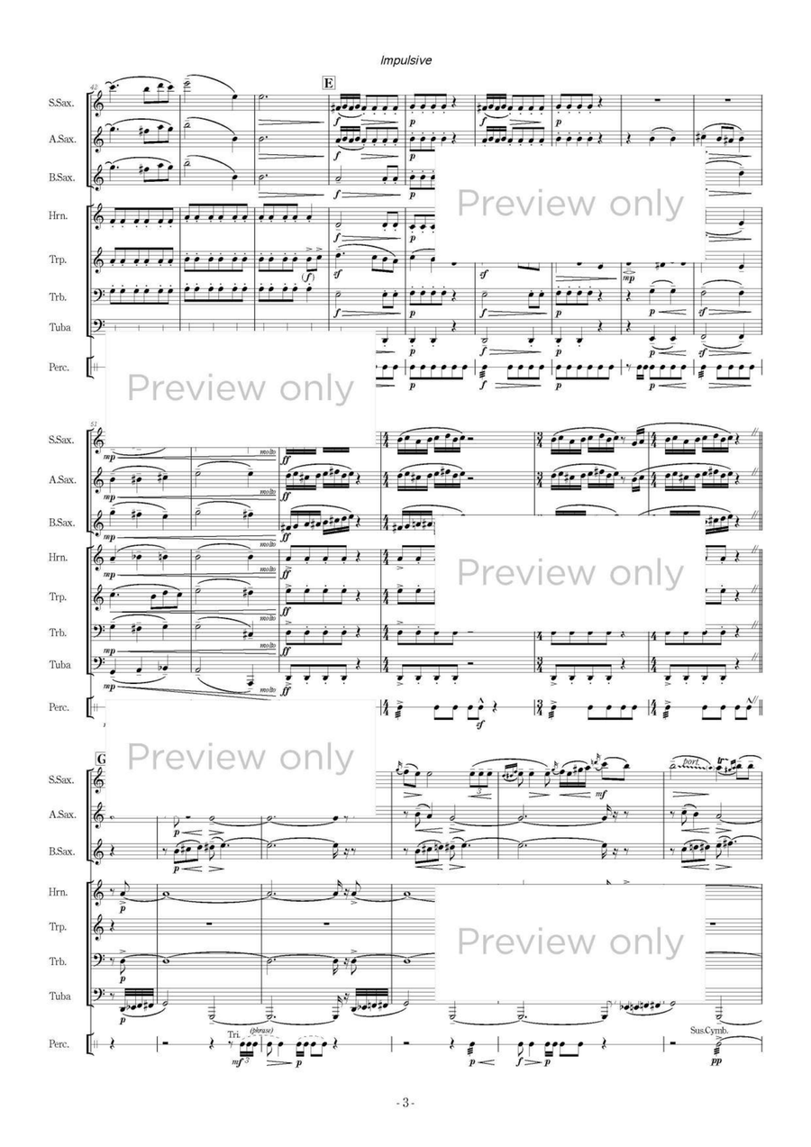 Impulsive - Wind & Percussion Octet Chamber Music scores gallery preview page 4