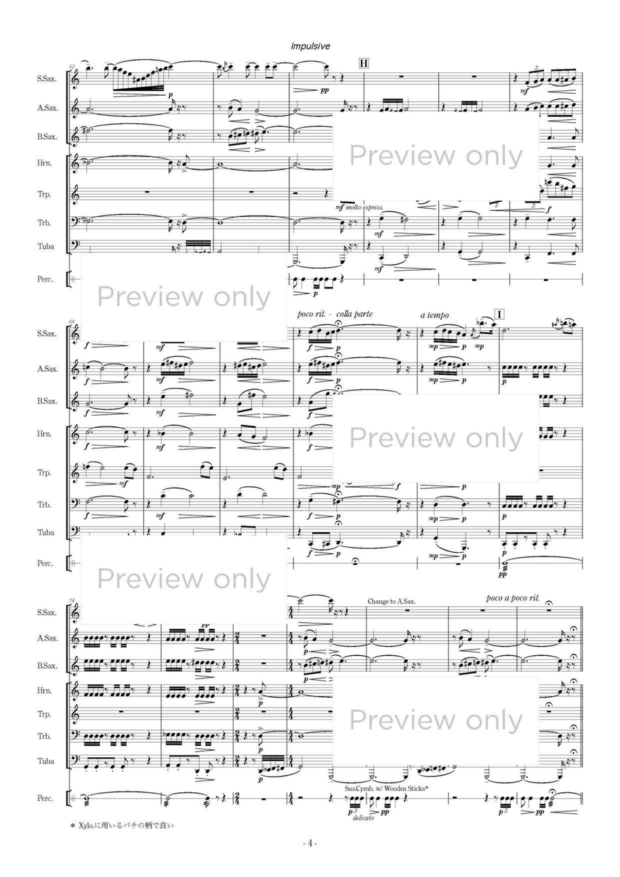 Impulsive - Wind & Percussion Octet Chamber Music scores gallery preview page 5