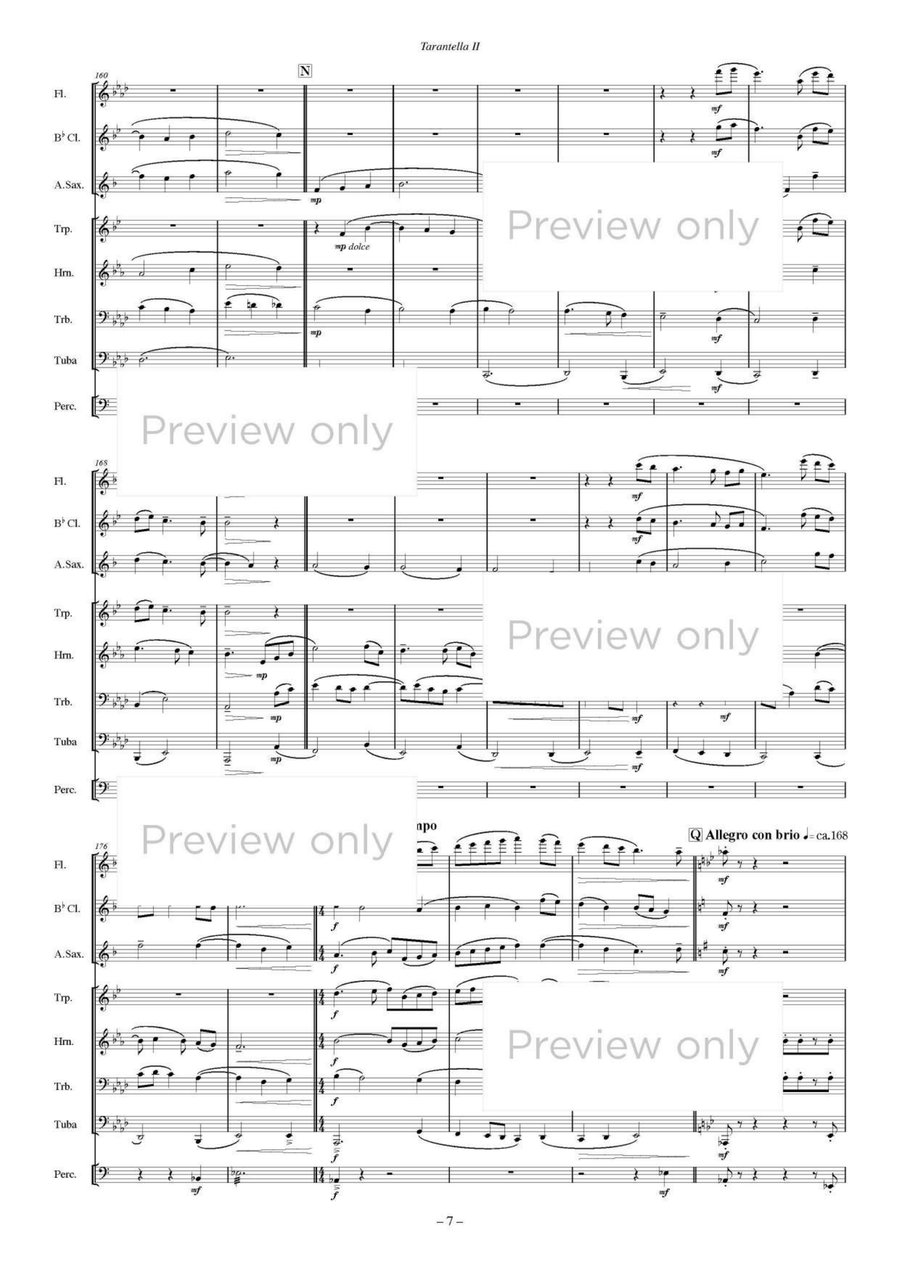 Tarantella II - Wind & Percussion Octet Chamber Music scores gallery preview page 8