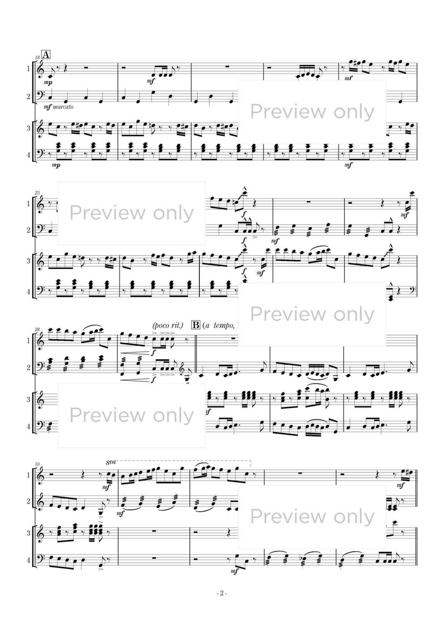 Marimbacances - Marimba Quartet 5-Octaves scores gallery preview page 3