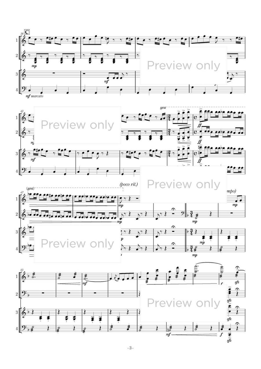 Marimbacances - Marimba Quartet 5-Octaves scores gallery preview page 4