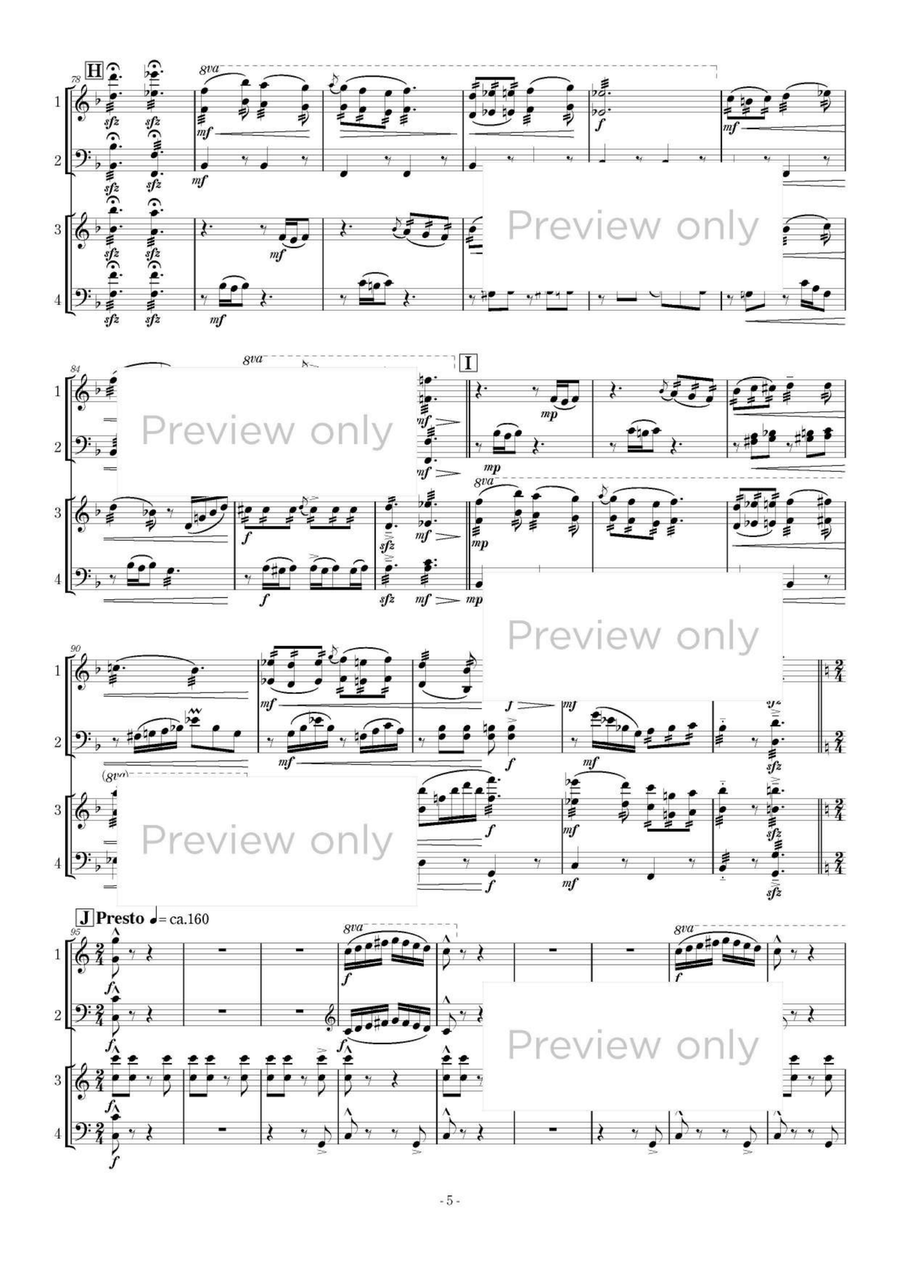 Marimbacances - Marimba Quartet 5-Octaves scores gallery preview page 6