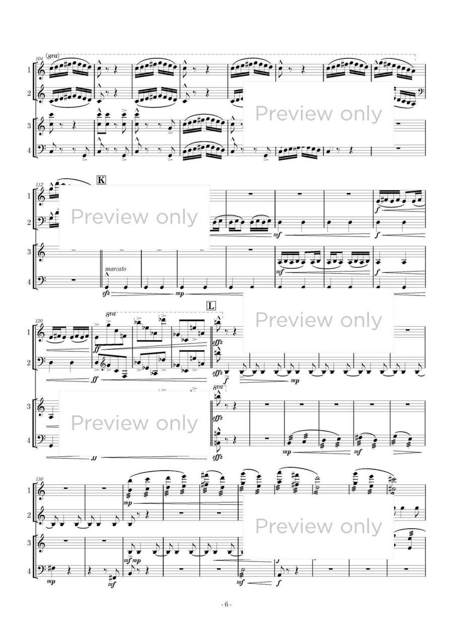Marimbacances - Marimba Quartet 5-Octaves scores gallery preview page 7