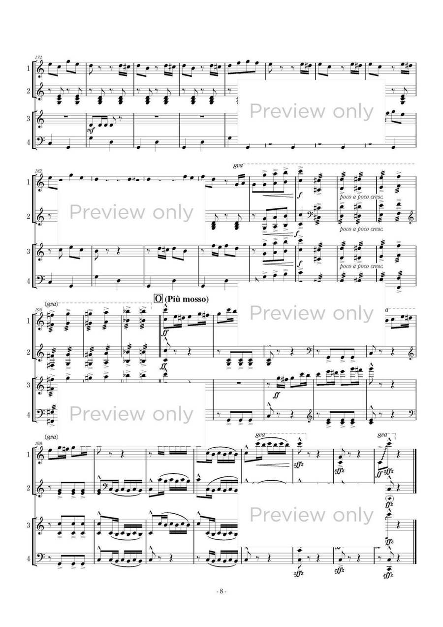 Marimbacances - Marimba Quartet 5-Octaves scores gallery preview page 9