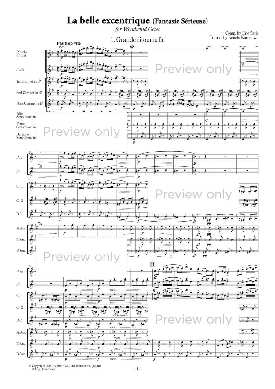 La belle excentrique - Woodwind Octet Chamber Music scores gallery preview page 2