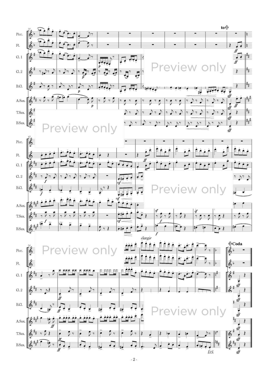 La belle excentrique - Woodwind Octet Chamber Music scores gallery preview page 3