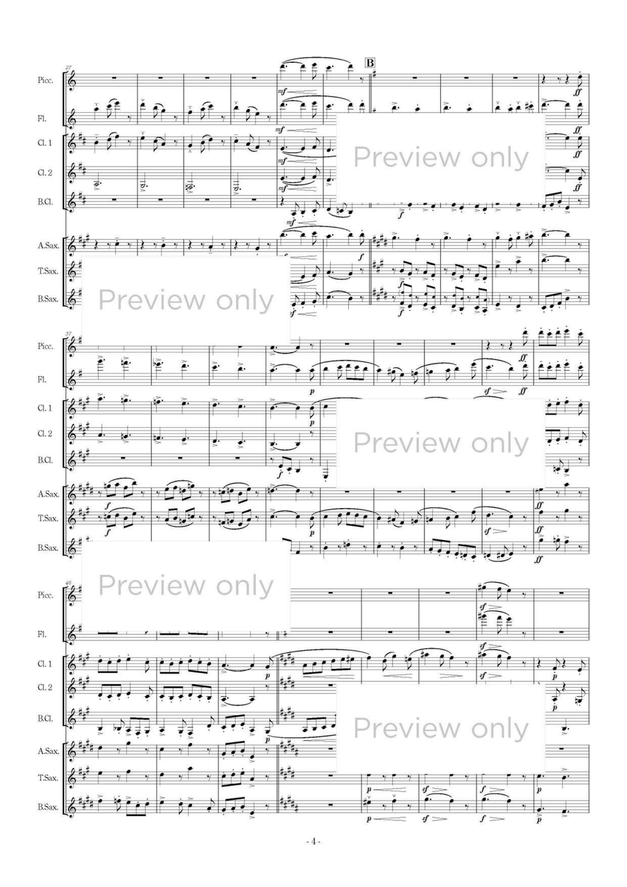 La belle excentrique - Woodwind Octet Chamber Music scores gallery preview page 5