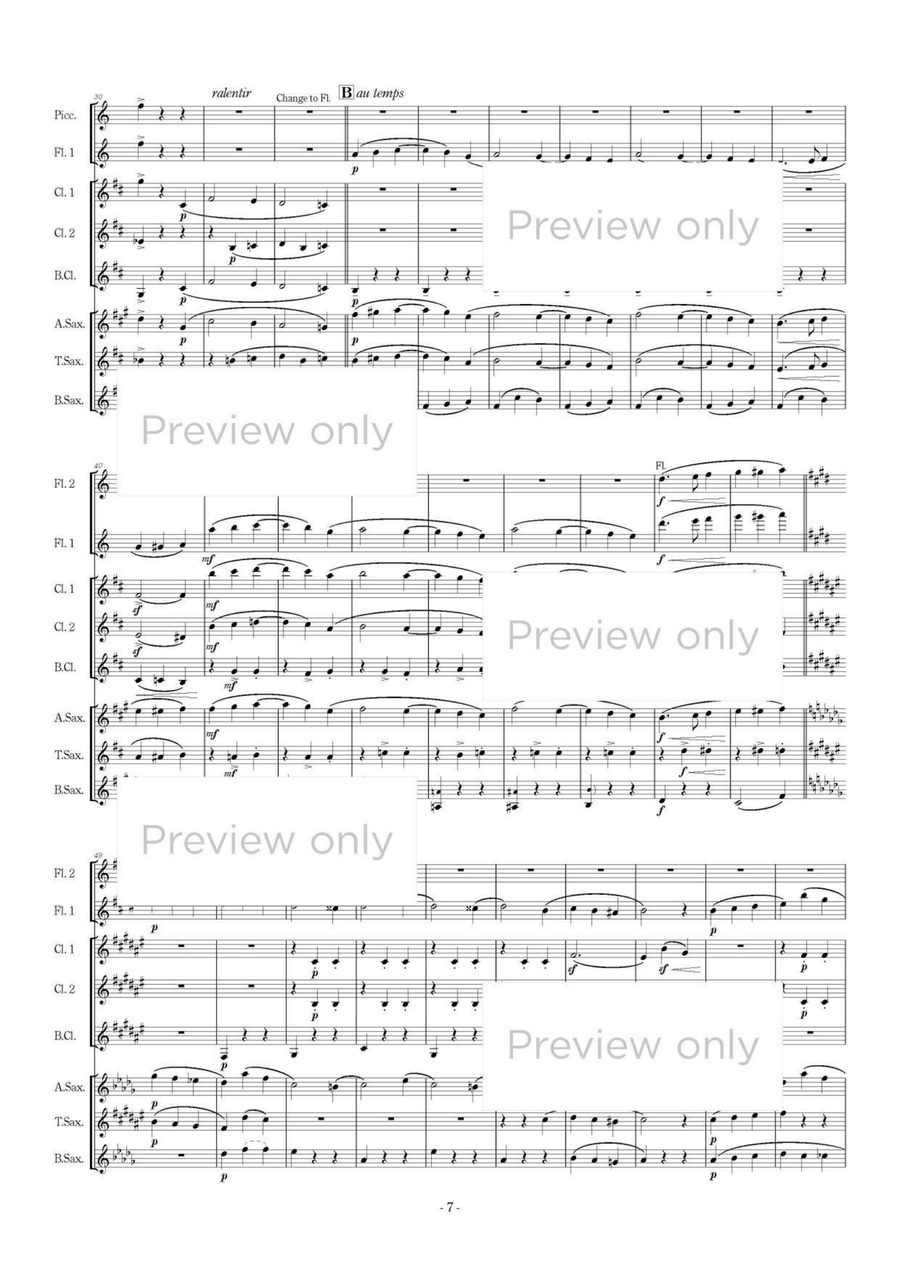 La belle excentrique - Woodwind Octet Chamber Music scores gallery preview page 8
