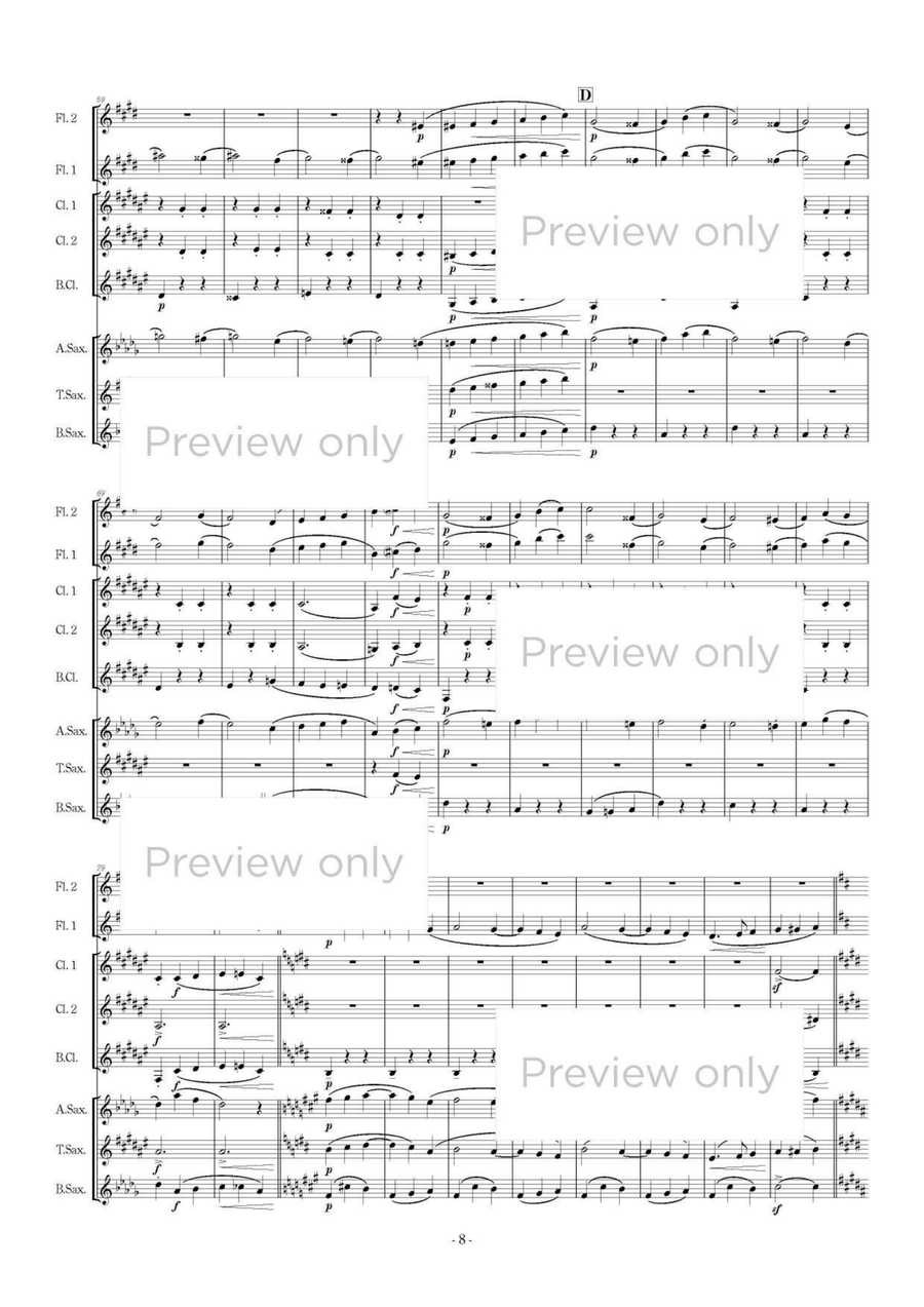 La belle excentrique - Woodwind Octet Chamber Music scores gallery preview page 9