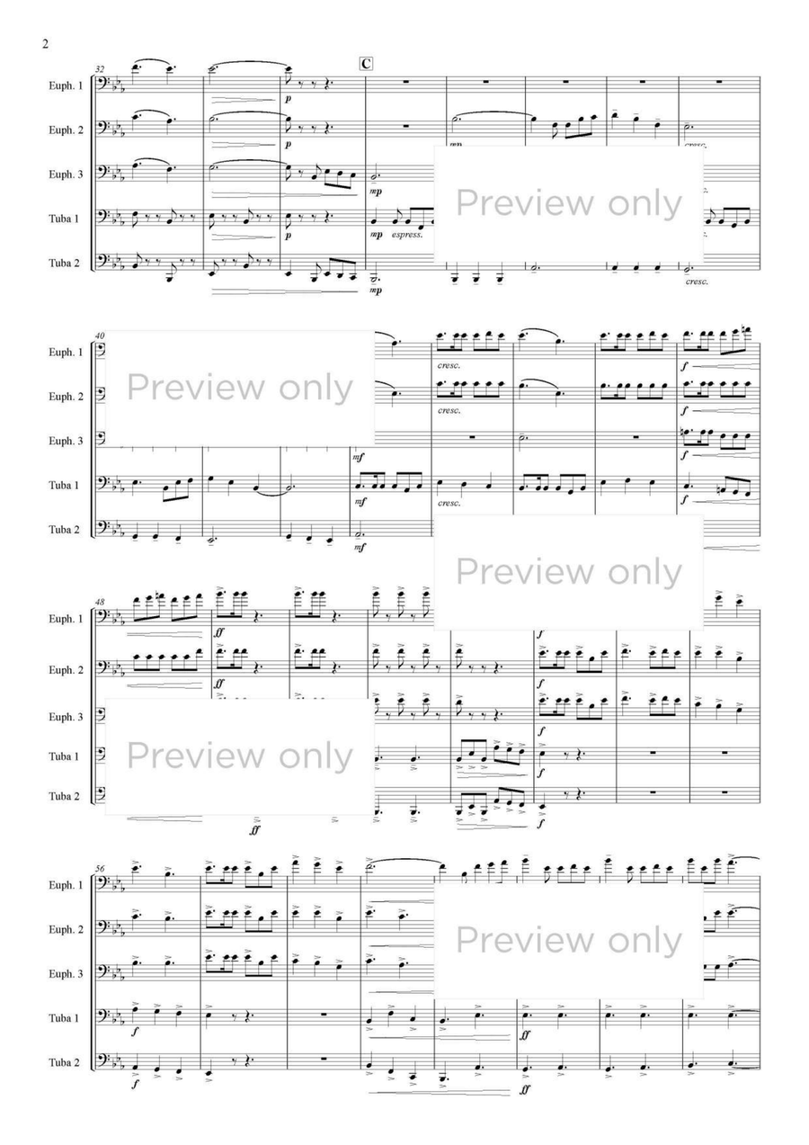 A Time to Fly - Euphonium & Tuba Quintet Euphonium Trio scores gallery preview page 3
