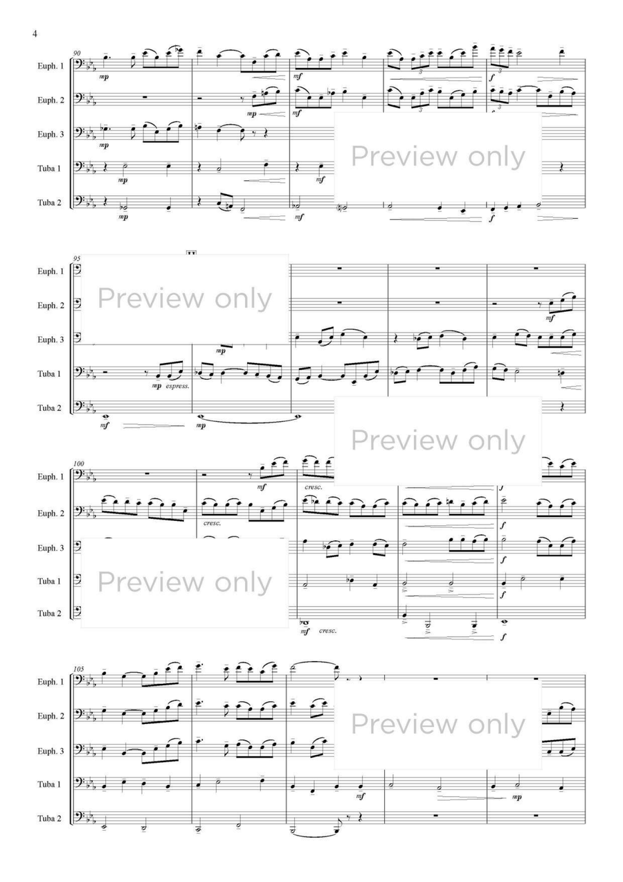 A Time to Fly - Euphonium & Tuba Quintet Euphonium Trio scores gallery preview page 5