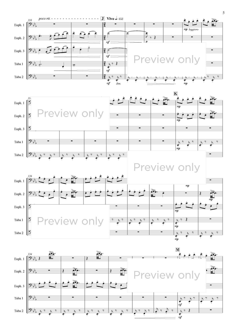 A Time to Fly - Euphonium & Tuba Quintet Euphonium Trio scores gallery preview page 6