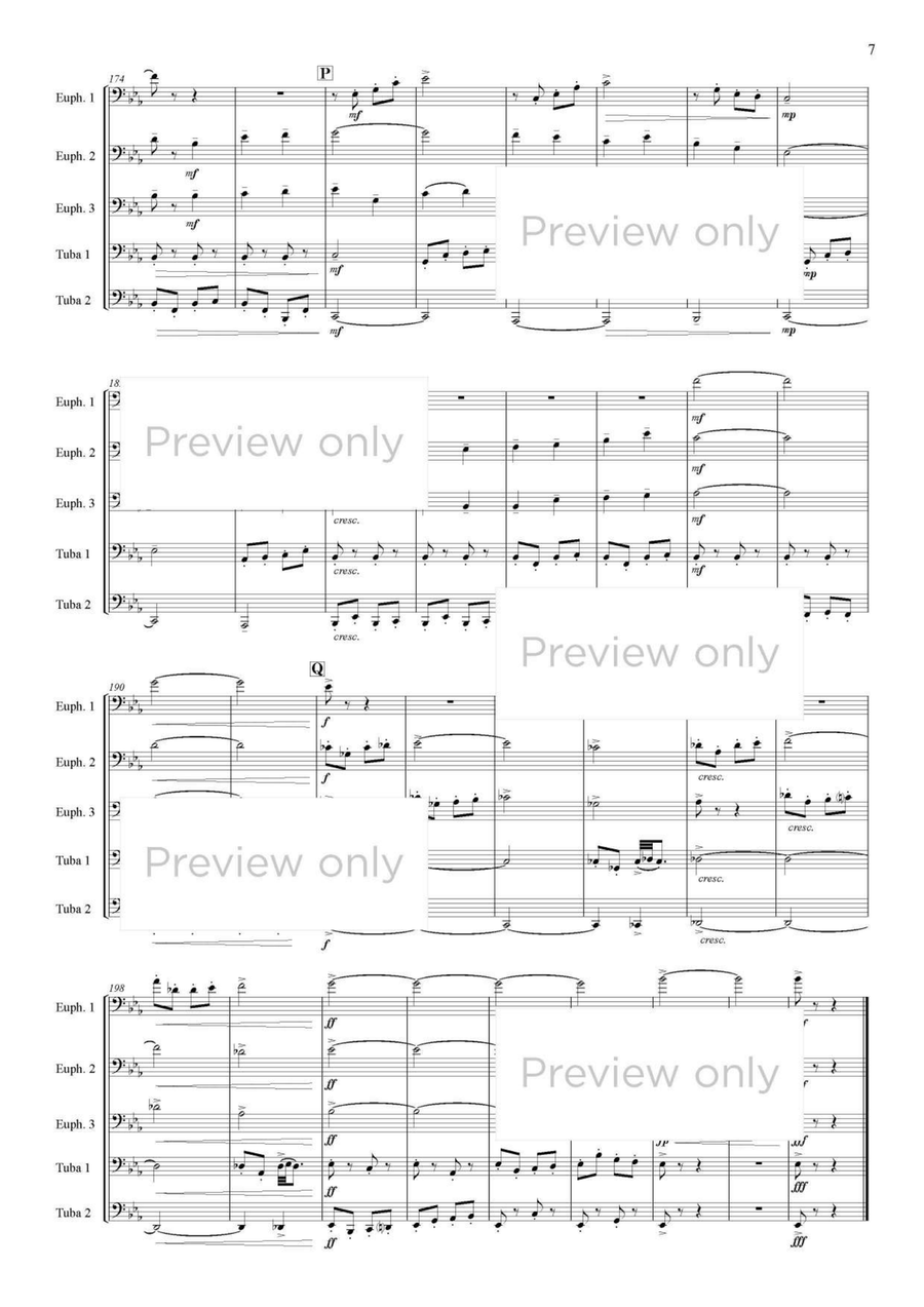 A Time to Fly - Euphonium & Tuba Quintet Euphonium Trio scores gallery preview page 8