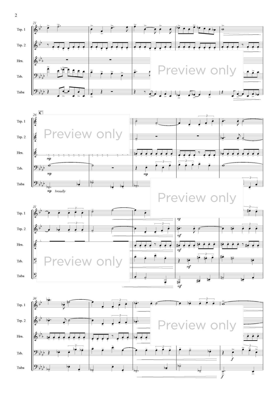 Cotswolds Pictures - Brass Quintet Brass Quintet scores gallery preview page 3