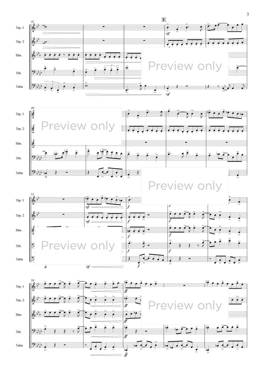 Cotswolds Pictures - Brass Quintet Brass Quintet scores gallery preview page 4