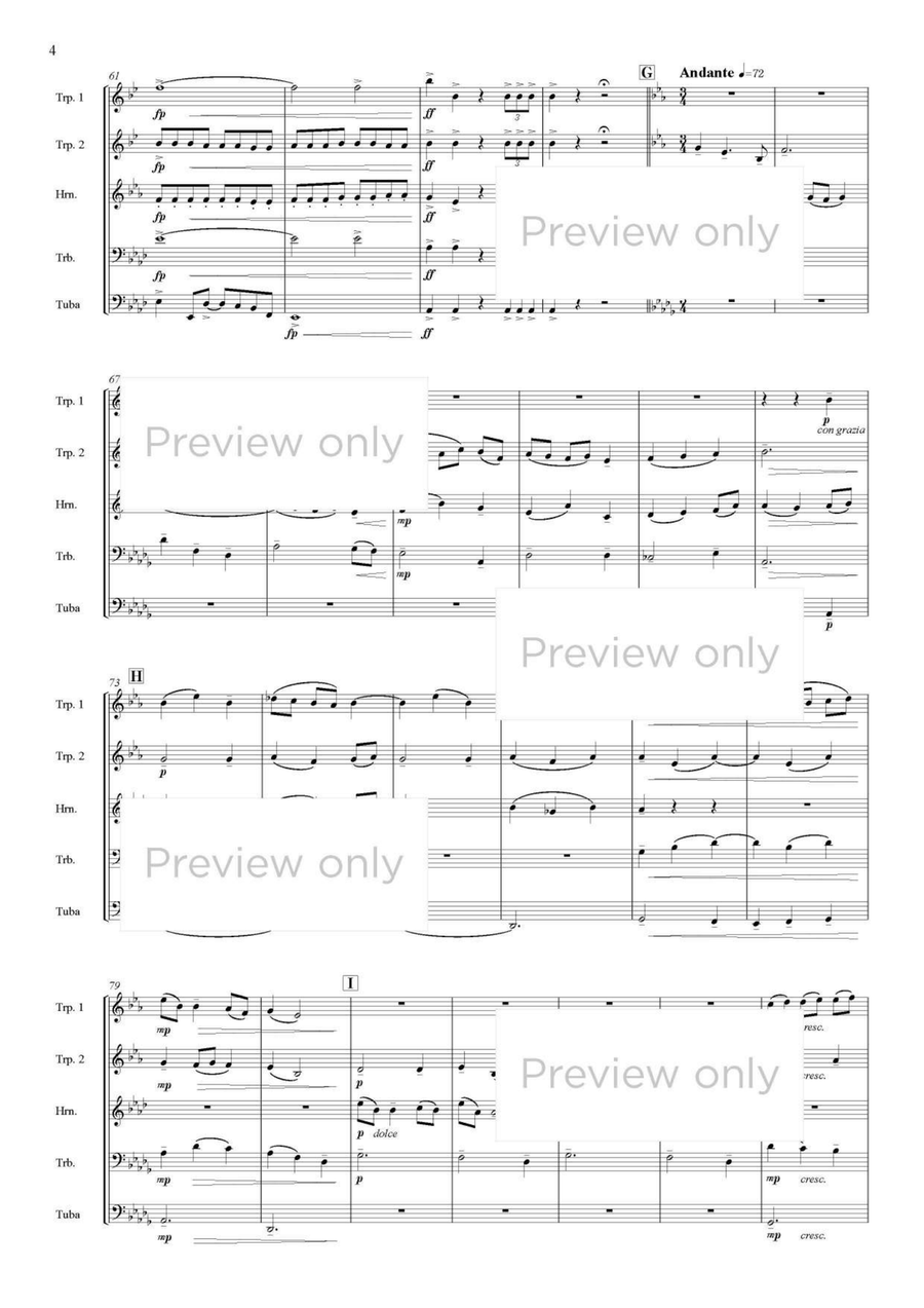 Cotswolds Pictures - Brass Quintet Brass Quintet scores gallery preview page 5