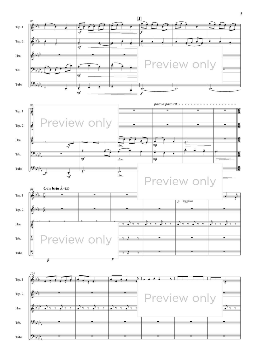 Cotswolds Pictures - Brass Quintet Brass Quintet scores gallery preview page 6