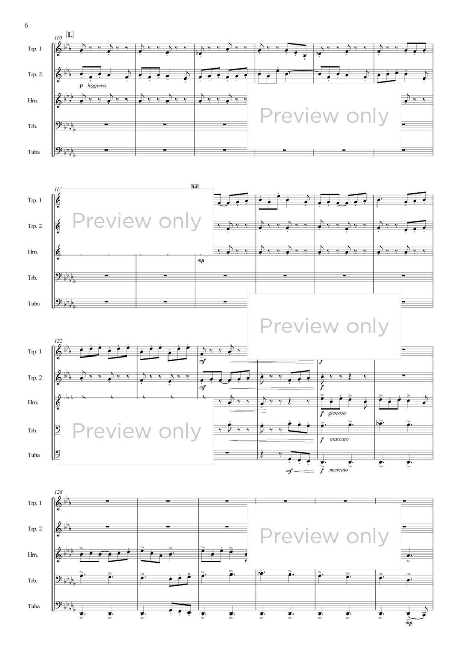Cotswolds Pictures - Brass Quintet Brass Quintet scores gallery preview page 7