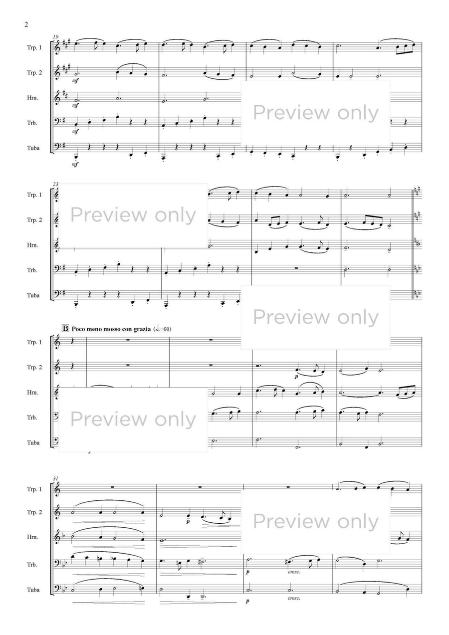 Renaissance Dances - Brass Quintet Brass Quintet scores gallery preview page 3