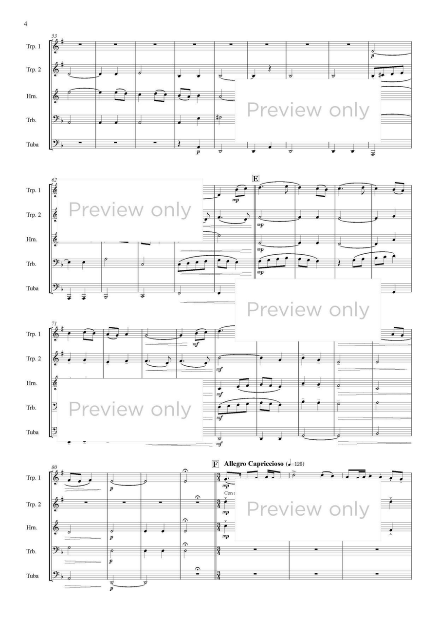 Renaissance Dances - Brass Quintet Brass Quintet scores gallery preview page 5
