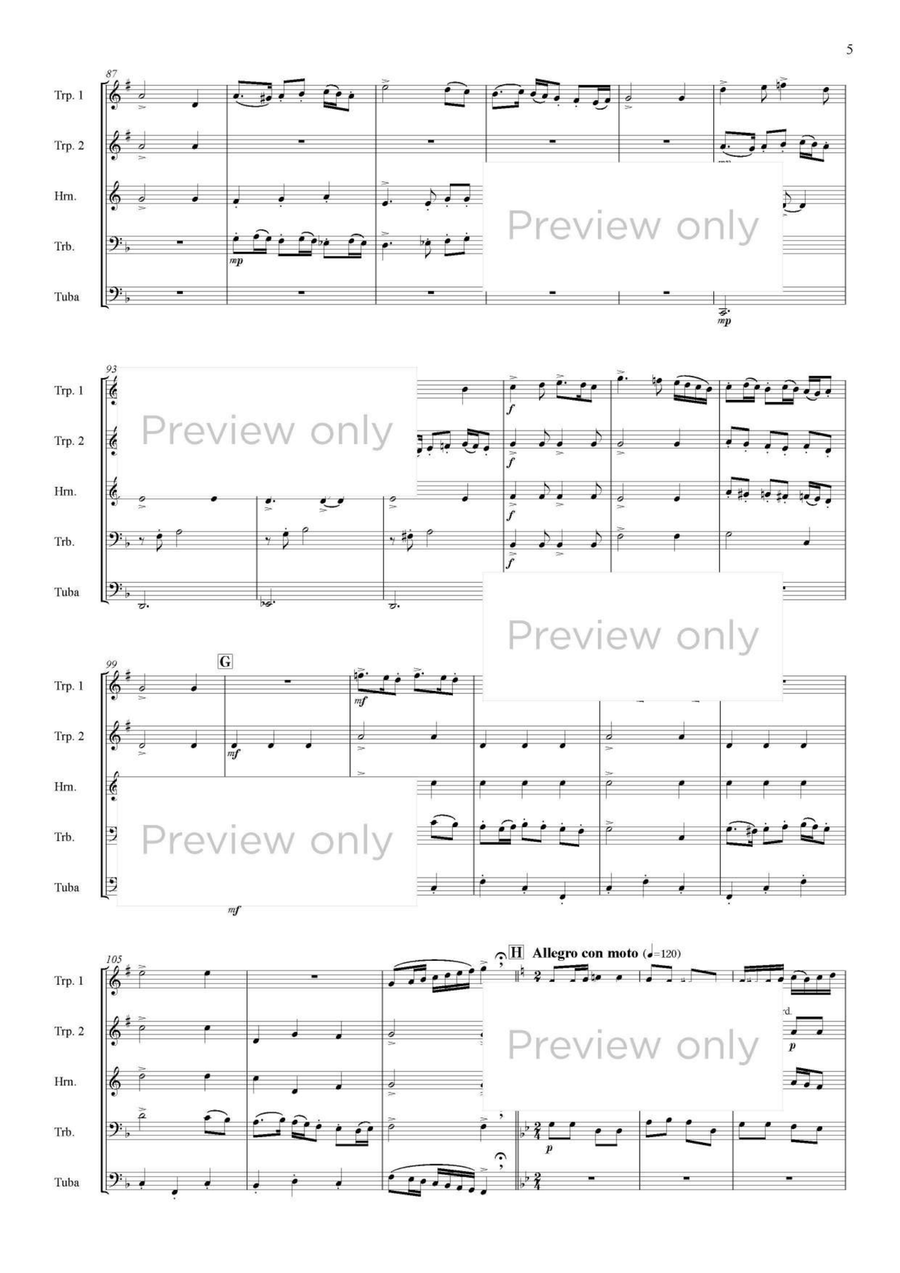 Renaissance Dances - Brass Quintet Brass Quintet scores gallery preview page 6