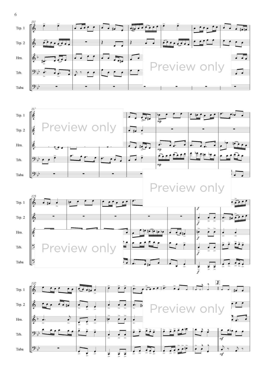 Renaissance Dances - Brass Quintet Brass Quintet scores gallery preview page 7