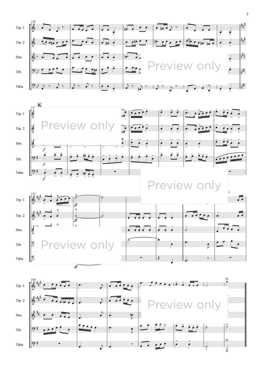 Renaissance Dances - Brass Quintet Brass Quintet scores gallery preview page 8
